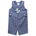 San Diego Toreros Embroidered Navy Gingham Boys Jon Jon