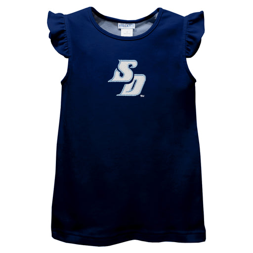 San Diego Toreros Embroidered Navy Knit Angel Sleeve