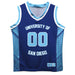 San Diego Toreros Vive La Fete Game Day Blue Boys Fashion Basketball Top