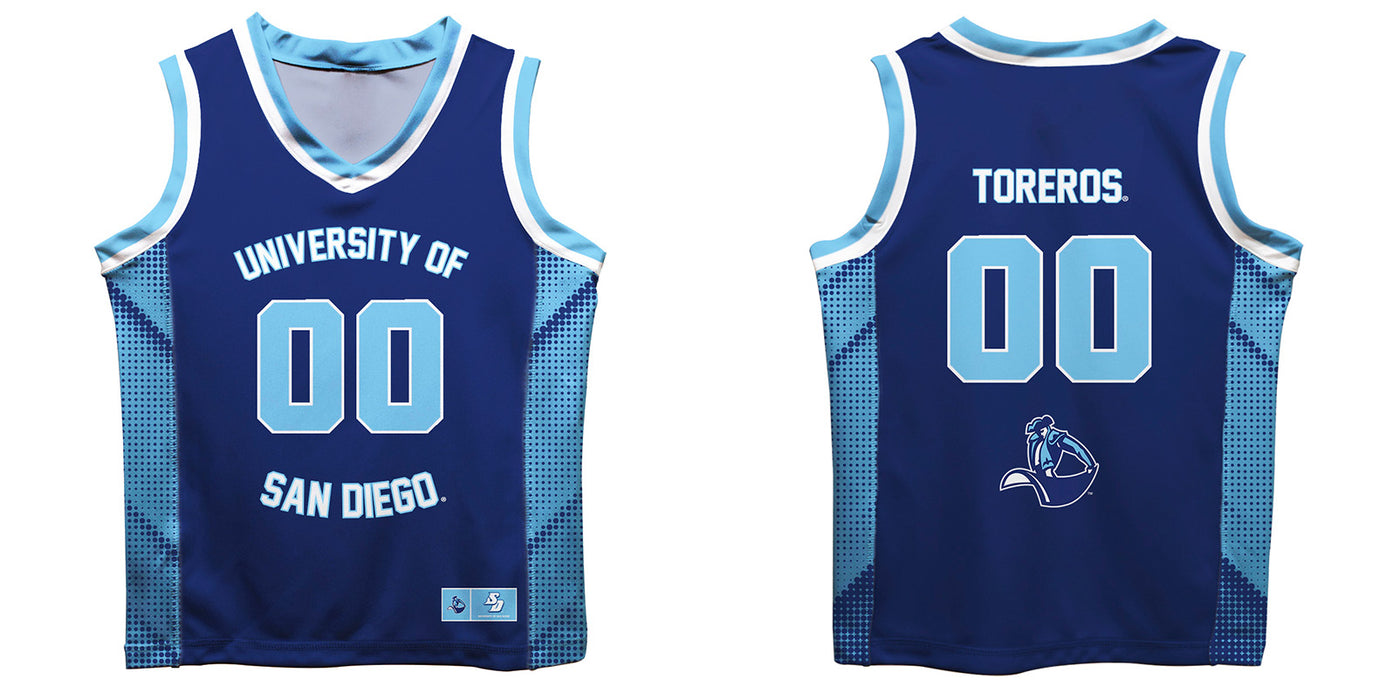 San Diego Toreros Vive La Fete Game Day Blue Boys Fashion Basketball Top - Vive La Fête - Online Apparel Store
