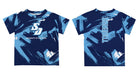 San Diego Toreros Vive La Fete Boys Game Day Blue Short Sleeve Tee Paint Brush - Vive La Fête - Online Apparel Store