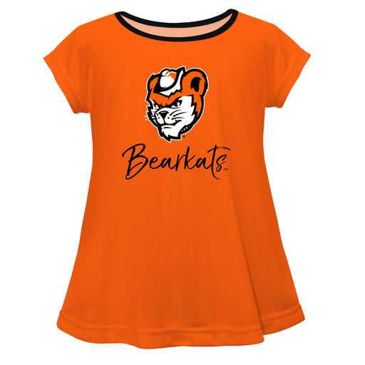 Sam Houston Bearcats Vive La Fete Girls Game Day Short Sleeve Orange Top with School Mascot and Name - Vive La Fête - Online Apparel Store
