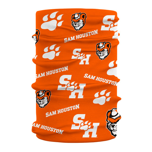 Sam Houston Bearcats Neck Gaiter Orange All Over Logo - Vive La Fête - Online Apparel Store
