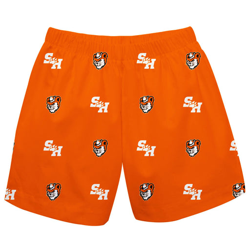 Sam Houston Bearcats Short Orange All Over Logo - Vive La Fête - Online Apparel Store