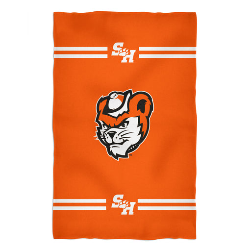 Sam Houston Bearcats Vive La Fete Game Day Absorvent Premium Orange Beach Bath Towel 51 x 32" Mascot and Stripes" - Vive La Fête - Online Apparel Store