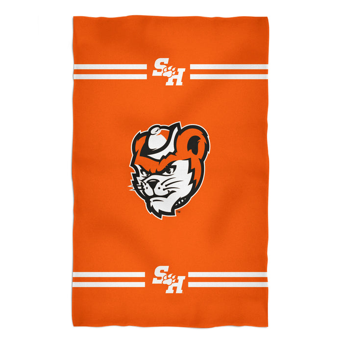 Sam Houston Bearcats Vive La Fete Game Day Absorvent Premium Orange Beach Bath Towel 51 x 32" Mascot and Stripes" - Vive La Fête - Online Apparel Store