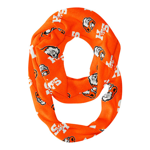 Sam Houston Bearcats All Over Logo Orange Infinity Scarf
