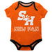 Sam Houston Bearkats Vive La Fete Infant Game Day Orange Short Sleeve Onesie New Fan Logo and Mascot Bodysuit