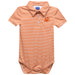 SHSU Bearkats Embroidered Orange Stripe Knit Polo Onesie