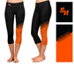 SHSU Bearkats Vive La Fete Game Day Collegiate Leg Color Block Girls Black Orange Capri Leggings - Vive La Fête - Online Apparel Store