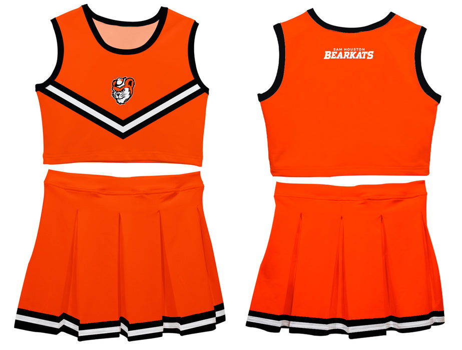 Sam Houston Bearkats Vive La Fete Game Day Orange Sleeveless Cheerleader Set - Vive La Fête - Online Apparel Store