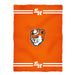 Sam Houston Bearkats Vive La Fete Game Day Warm Lightweight Fleece Orange Throw Blanket 40 x 58 Logo and Stripes