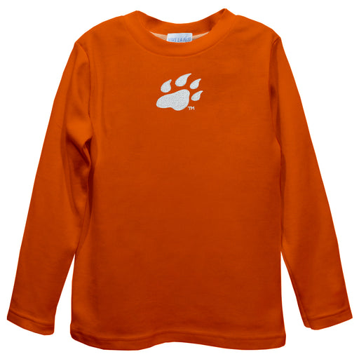 Sam Houston Bearkats Embroidered Orange Long Sleeve Boys Tee Shirt