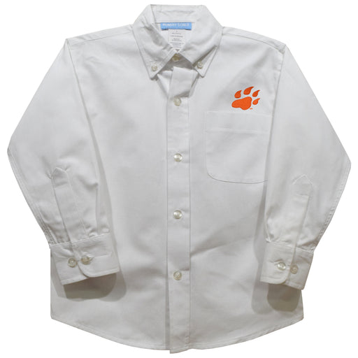 Sam Houston Bearcats Embroidered White Long Sleeve Button Down Shirt