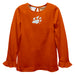 Sam Houston Bearkats Embroidered Orange Knit Long Sleeve Girls Blouse