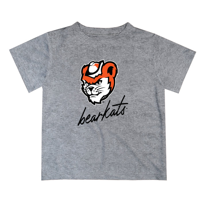 Sam Houston Bearkats Vive La Fete Script V1 Heather Gray Short Sleeve Tee Shirt