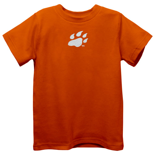 Sam Houston Bearkats University Embroidered Orange knit Short Sleeve Boys Tee Shirt