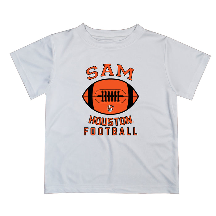 Sam Houston Bearkats Vive La Fete Football V2 White Short Sleeve Tee Shirt