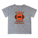 Sam Houston Bearkats Vive La Fete Football V2 Heather Gray Short Sleeve Tee Shirt