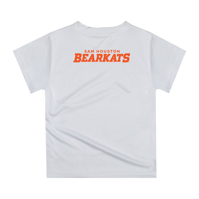 Sam Houston Bearkats Original Dripping Football Helmet Orange T-Shirt by Vive La Fete - Vive La Fête - Online Apparel Store