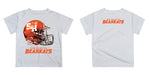 Sam Houston Bearkats Original Dripping Football Helmet Orange T-Shirt by Vive La Fete - Vive La Fête - Online Apparel Store