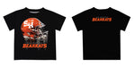 Sam Houston Bearkats Original Dripping Football Helmet Orange T-Shirt by Vive La Fete - Vive La Fête - Online Apparel Store