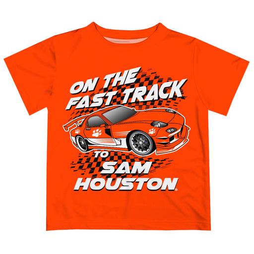 Sam Houston Bearkats Vive La Fete Fast Track Boys Game Day Orange Short Sleeve Tee