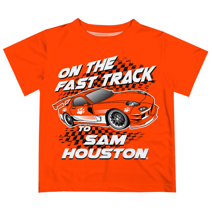 Sam Houston Bearkats Vive La Fete Fast Track Boys Game Day Orange Short Sleeve Tee
