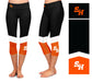 SHSU Bearkats Vive La Fete Game Day Collegiate Ankle Color Block Women Black Orange Capri Leggings - Vive La Fête - Online Apparel Store