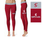 Santa Clara Broncos SCU Vive La Fete Game Day Collegiate Logo on Thigh Red Women Yoga Leggings 2.5 Waist Tights - Vive La Fête - Online Apparel Store
