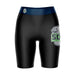 SCF Manatees Vive La Fete Game Day Logo on Thigh and Waistband Black and Navy Women Bike Short 9 Inseam"