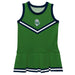 State College of Florida Manatees Vive La Fete Game Day Green Sleeveless Cheerleader Dress