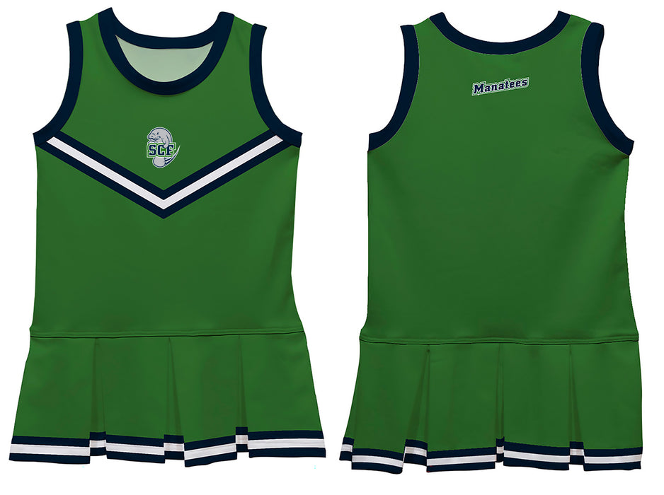 State College of Florida Manatees Vive La Fete Game Day Green Sleeveless Cheerleader Dress - Vive La Fête - Online Apparel Store