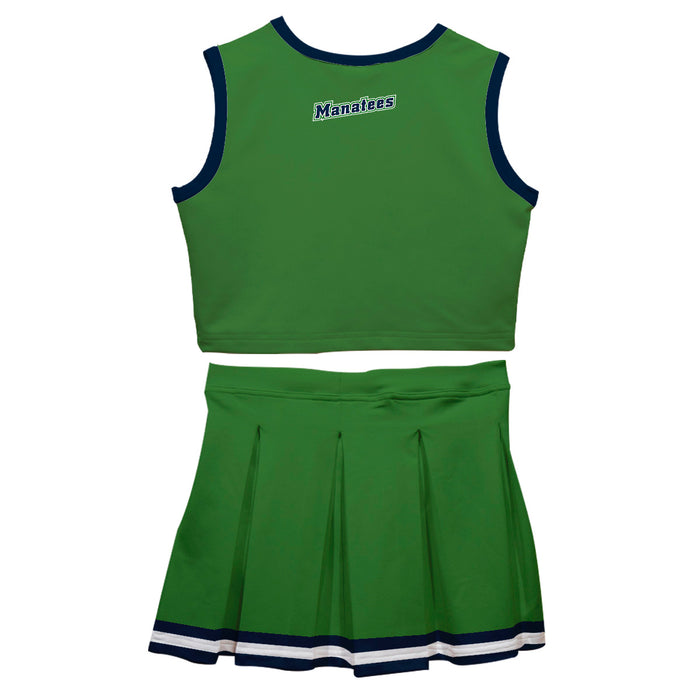 State College of Florida Manatees Vive La Fete Game Day Green Sleeveless Cheerleader Set - Vive La Fête - Online Apparel Store