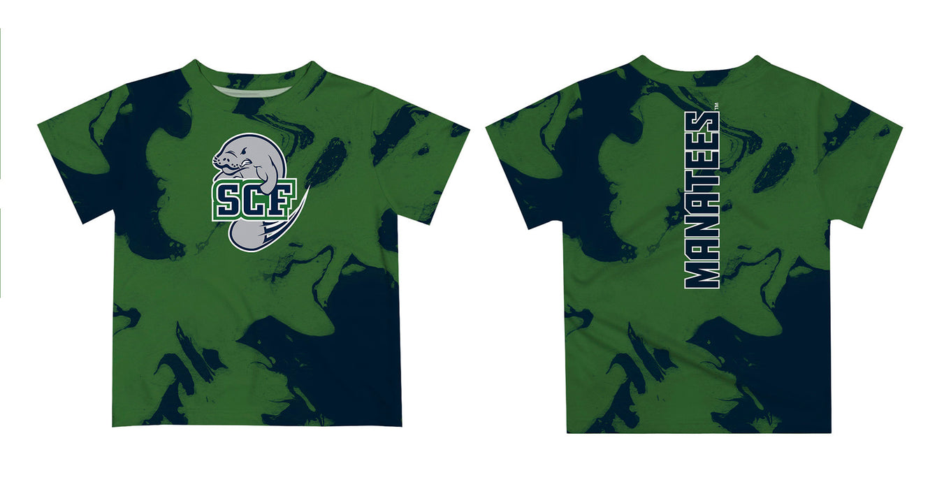 State College of Florida Manatees Vive La Fete Marble Boys Game Day Blue Short Sleeve Tee - Vive La Fête - Online Apparel Store