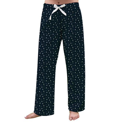State College of Florida Manatees Vive La Fete Game Day All Over Logo Women Blue Lounge Pants