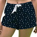 State College of Florida Manatees Vive La Fete Game Day All Over Logo Women Blue Lounge Shorts