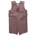 Santa Clara Broncos SCU Embroidered Maroon Gingham Boys Jon Jon