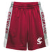 Santa Clara Broncos SCU Vive La Fete Game Day Red Stripes Boys Solid Gray Athletic Mesh Short