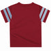 Santa Clara Broncos SCU Vive La Fete Boys Game Day Maroon Short Sleeve Tee with Stripes on Sleeves - Vive La Fête - Online Apparel Store