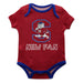 South Carolina State Bulldogs Vive La Fete Infant Game Day Maroon Short Sleeve Onesie New Fan Logo and Mascot Bodysuit