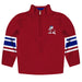 South Carolina State Bulldogs Vive La Fete Game Day Red Quarter Zip Pullover Stripes on Sleeves