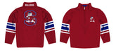 South Carolina State Bulldogs Vive La Fete Game Day Red Quarter Zip Pullover Stripes on Sleeves - Vive La Fête - Online Apparel Store