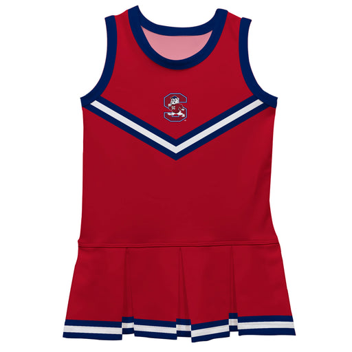 South Carolina State Bulldogs Vive La Fete Game Day Red Sleeveless Cheerleader Dress