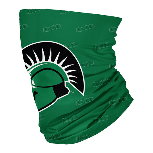 Upstate Spartans Neck Gaiter Green All Over Logo - Vive La Fête - Online Apparel Store
