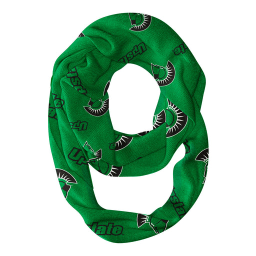 USC Upstate Spartans Vive La Fete Repeat Logo Game Day Collegiate Women Light Weight Ultra Soft Infinity Scarf