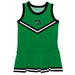 USC Upstate Spartans Vive La Fete Game Day Green Sleeveless Cheerleader Dress