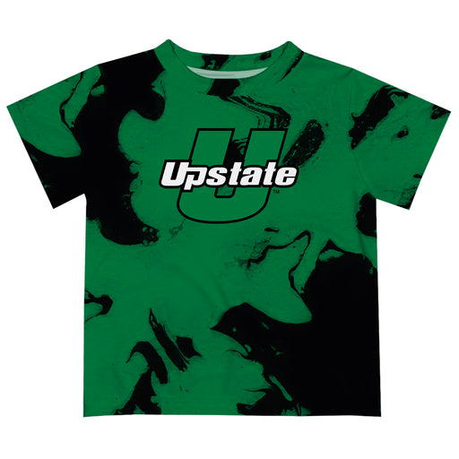 USC Upstate Spartans Vive La Fete Marble Boys Game Day Green Short Sleeve Tee