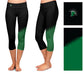 Upstate Spartans Vive La Fete Game Day Collegiate Leg Color Block Women Black Green Capri Leggings - Vive La Fête - Online Apparel Store