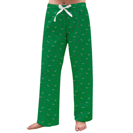 USC Upstate Spartans Vive La Fete Game Day All Over Logo Women Green Lounge Pants